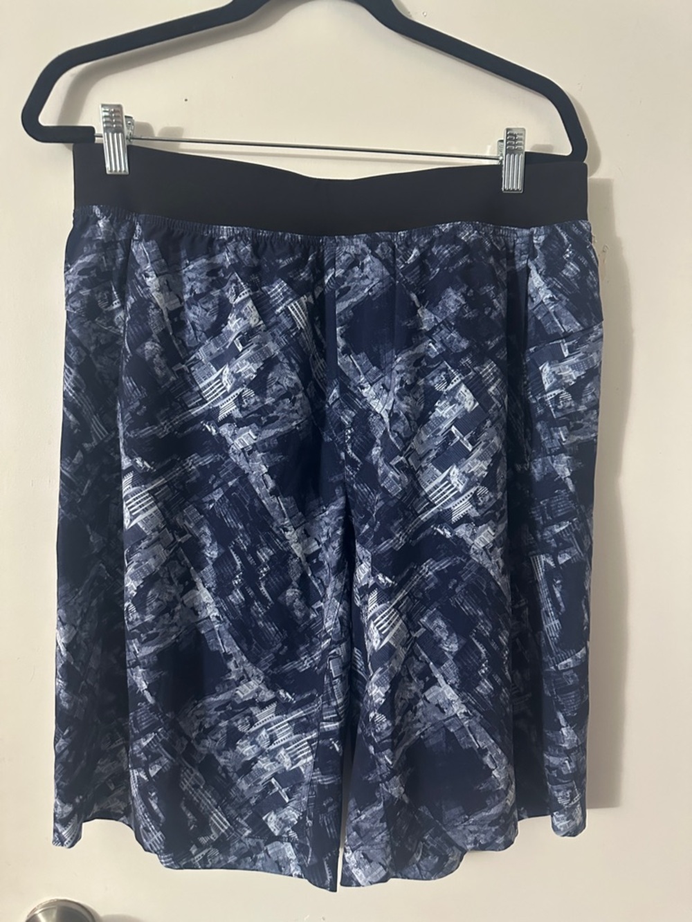 NWOT lululemon athletica Men's Navy Blue Patterned Swim Trunks